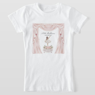 Roze Kleine Ballerina Baby shower of Verjaardag T-shirt