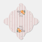 Roze Kleine Cutie Citrus Baby shower Gable Bedankdoosjes (Uitgevouwen)