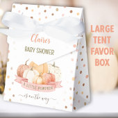 Roze Kleine Pompoen Meisje Baby shower Grote Tent Bedankdoosjes
