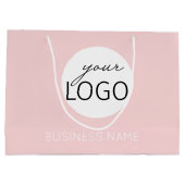 Roze Kleinhandelsnaam en Logo Groot Cadeauzakje (Achterkant)