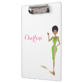 roze klembord (Links)