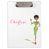 roze klembord (Voorkant)