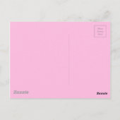 Roze kleur briefkaart (Achterkant)