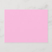 Roze kleur briefkaart (Voorkant)