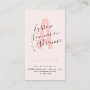 Roze Kleur Laminatie Nazorg Adviezen Visitekaartje