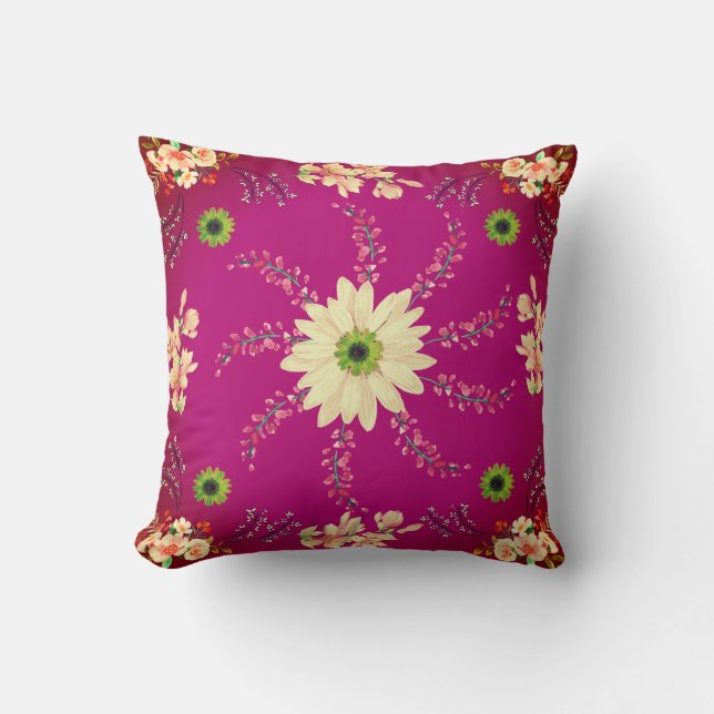 Roze kleur mooi kussen (Voorkant)