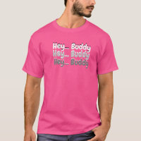 Roze kleur t-shirt voor mannen en vrouwen draag