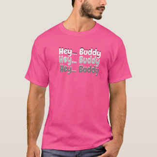 Roze kleur t-shirt voor mannen en vrouwen draag