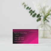 Roze kleur Visitekaartje (Staand voorkant)