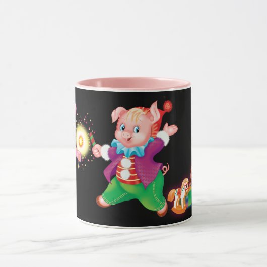 roze kleurig mok (Midden)