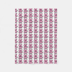 roze kleurig patroon fleece deken