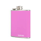 Roze kleurnaam saffier heupfles (Links)