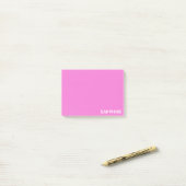 Roze kleurnaam saffier post-it® notes (Op bureau)