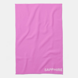 Roze kleurnaam saffier theedoek