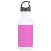Roze kleurnaam saffier waterfles  (Voorkant)