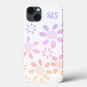 Roze kleurrijke Daisy Flowers Waterverf Girly Case-Mate iPhone Case (Achterkant)