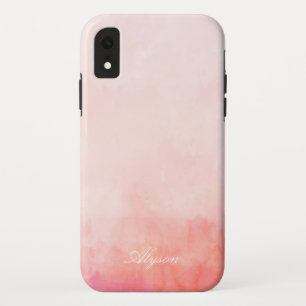 Roze kleurstof - Naam toevoegen iPhone XR Hoesje