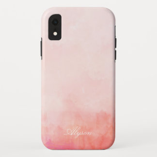 Roze kleurstof - Naam toevoegen iPhone XR Hoesje