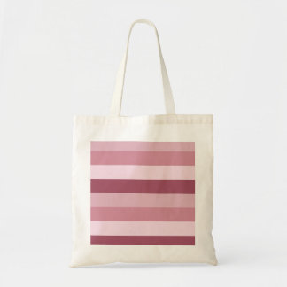 Roze Kleurtinten Strepen Ontwerp Tote Bag