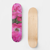 Roze klimmende Roos skateboard (Voorkant)
