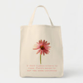 Roze kloonventilator Als die bloem langzaam verdwi Tote Bag (Voorkant)