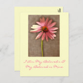 Roze kloonventilator - Ik ben van Beloved en van m Briefkaart (Voorkant / Achterkant)