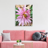 Roze knipoot! canvas afdruk (Insitu (Woonkamer))