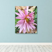 Roze knipoot! canvas afdruk (Insitu (Houten vloer))