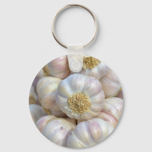 roze knoflook sleutelhanger