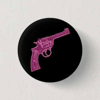 Roze knop Pistol Ronde Button 3,2 Cm