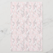 Roze Koala Mongram Letter K Lined Briefpapier (Achterkant)