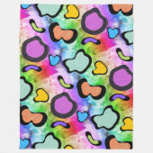 roze koe afdrukken fleece deken (Voorkant)