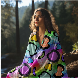 roze koe afdrukken fleece deken