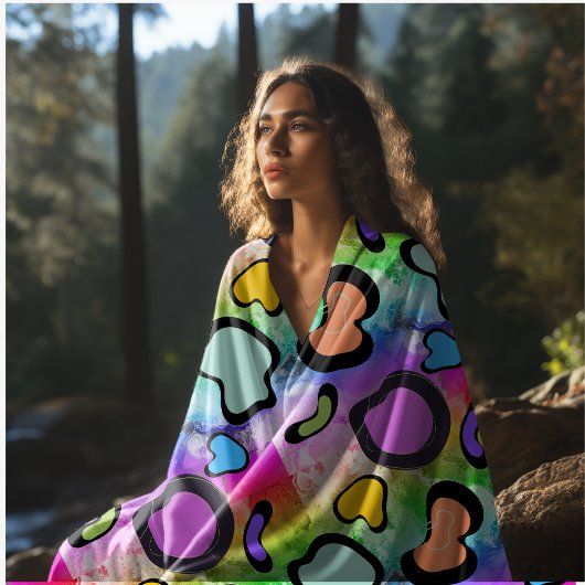 roze koe afdrukken fleece deken