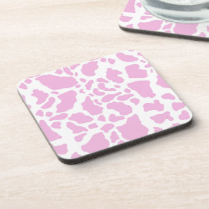 Roze Koeienprint Bier Onderzetter