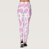 Roze Koeienprint Leggings (Achterkant)