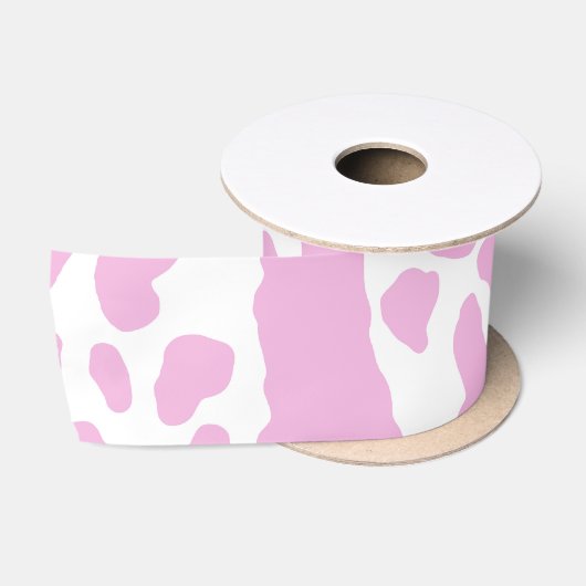 Roze Koeienprint Lint (Spoel)