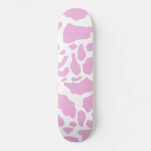 Roze Koeienvlekken Dierenprint Patroon Skateboard