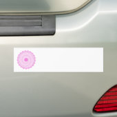 Roze koekje. bumpersticker (Op auto)