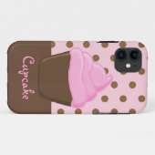 Roze koekje met roze pooldots Case-Mate iPhone case (Achterkant (horizontaal))