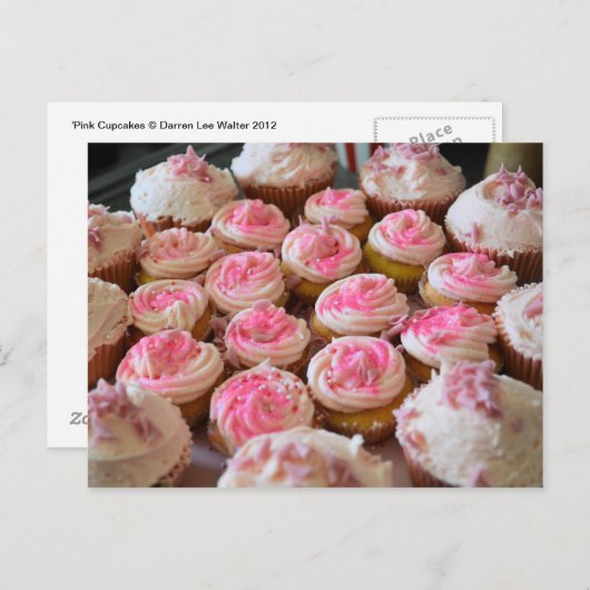 Roze koekjes briefkaart (Voorkant / Achterkant)