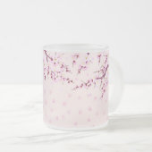 Roze koffie-Mok Matglas Koffiemok (Voorkant rechts)