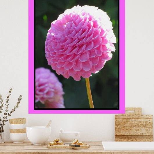 Roze kogelventilator poster (Keuken)