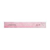 Roze kolibrie Waterverf bruiloft Wrap Around (Individueel)