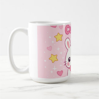 Roze Konijn Wandklok Koffiemok