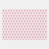 Roze konijnenfeest inpakpapier vel (Voorkant)