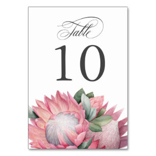 Roze Koning Protea Boeket Tafelnummer
