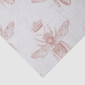 Roze koningin bijen op witte ontkoppeling tissuepapier (Detail)