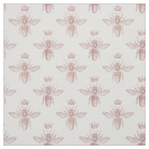 Roze koningin bijen wit stof
