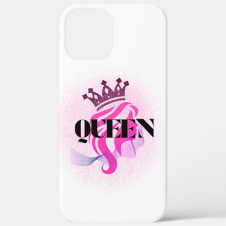 Roze Koningin Kroon Ontwerp – Zelfverzekerde Vrouw iPhone 12 Pro Max Hoesje